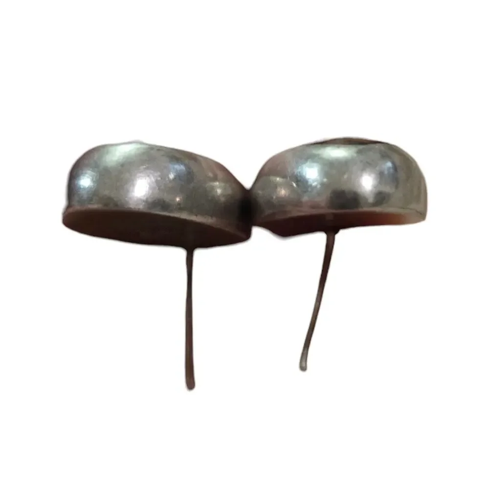 925 Mexican Silver Mahogany Obsidian Gemstone Oval Post Earrings